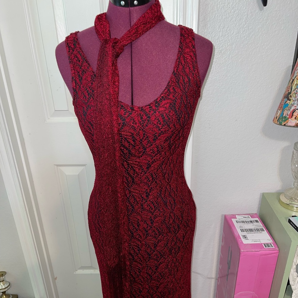 Harlow lace gown with matching scarf